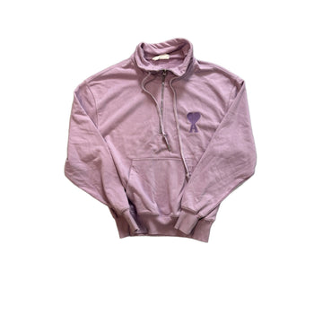 Pink Ami Paris 1/4 Zip Sweatshirt - S