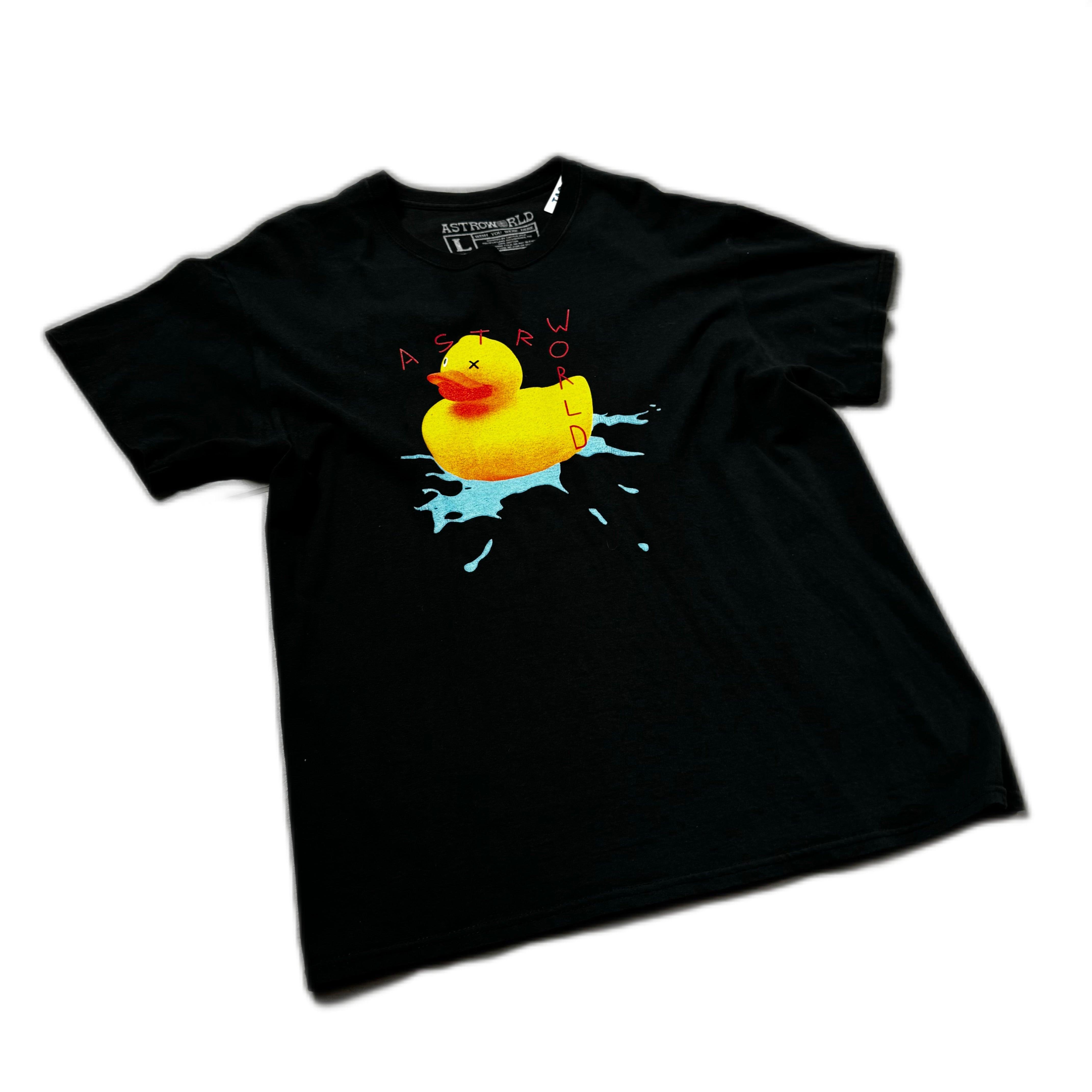 Black Travis Scott Astroworld Merch Tee - L
