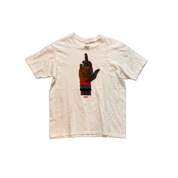 White Supreme Tee - L