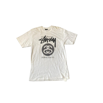 White Stussy Tee - L