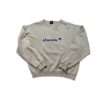 Grey Stussy Sweatshirt - M