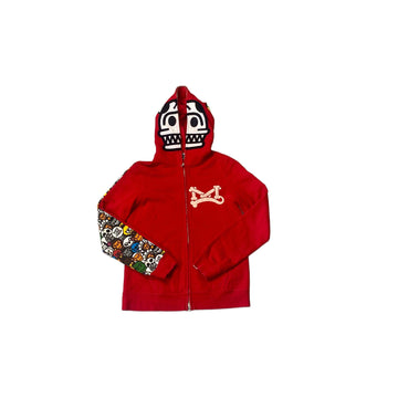 Red A Bathing Ape (BAPE) Zip Up Hoodie - XS