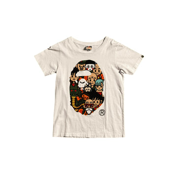 Women’s White A Bathing Ape (BAPE) x Dragonball Z Tee - S