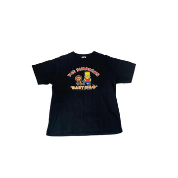 Black A Bathing Ape (BAPE) x The Simpsons Tee - XL