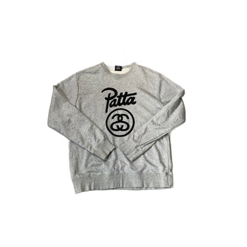 Grey Stussy x Patta Sweatshirt - L