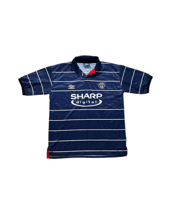 1999 - 00 Manchester United Away Shirt - L