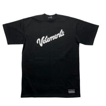 Black Vetements Oversized Sweet Logo Tee - Extra Small (Recommended Size - Extra Large) - The Streetwear Studio
