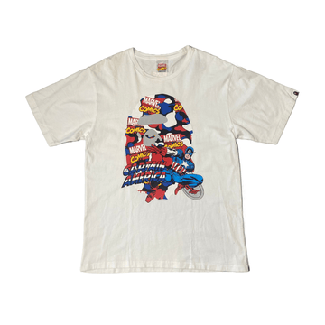 White A Bathing Ape (BAPE) x Captain America Tee - XL