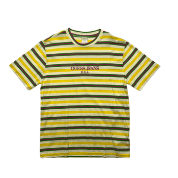 Striped Guess x Farmers Market Tee - Medium - The Streetwear Studio