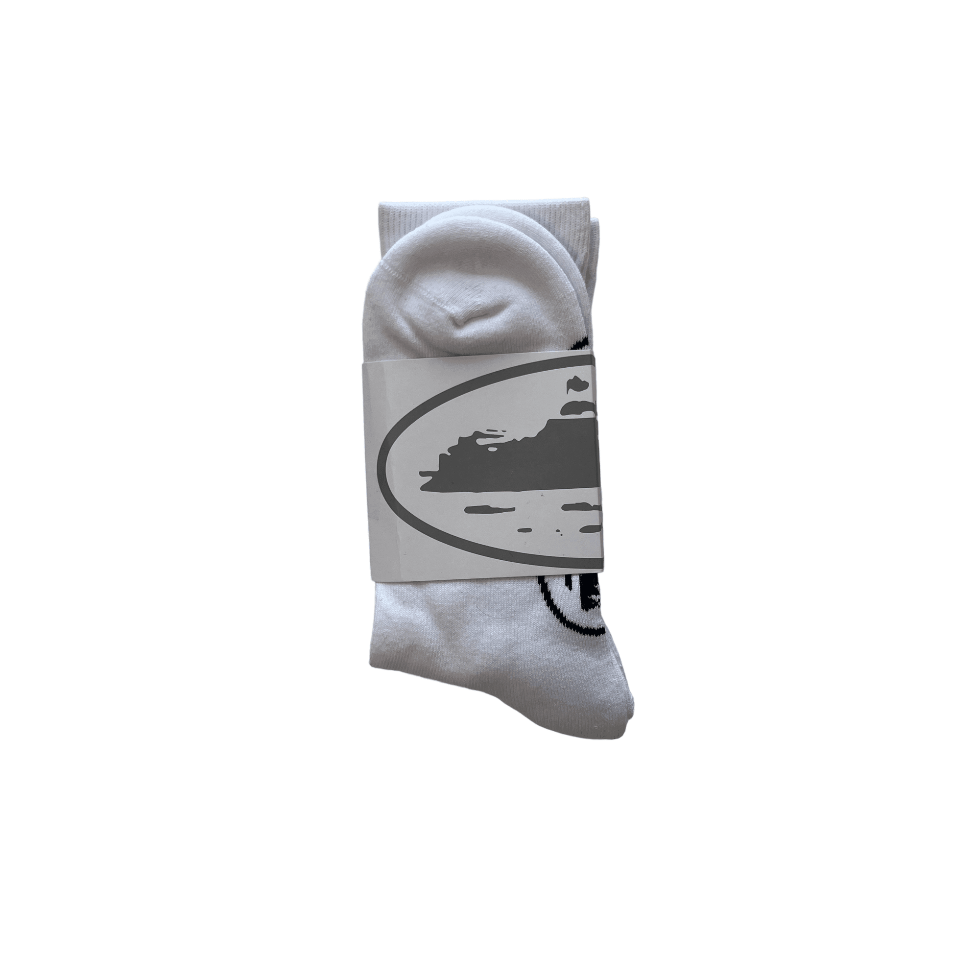 White + Red Corteiz All Starz Socks - The Streetwear Studio