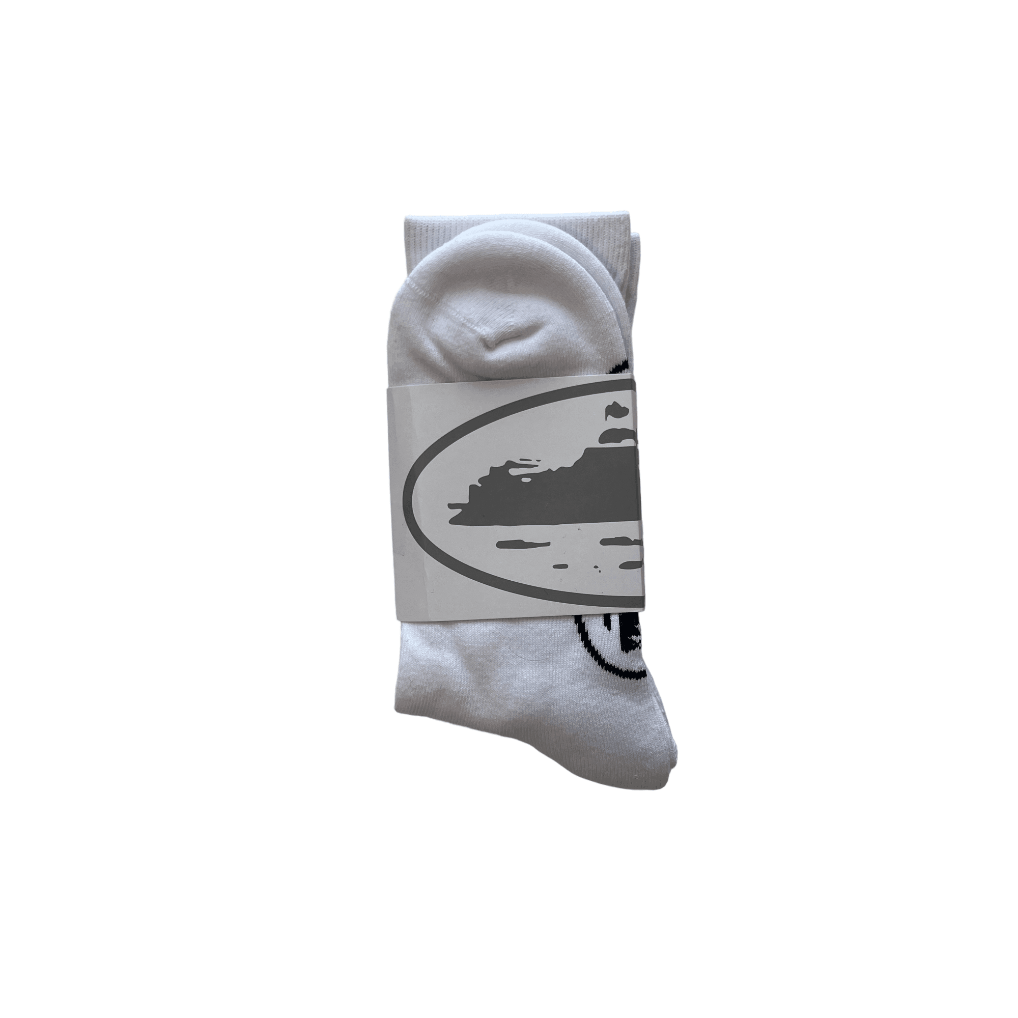 White + Red Corteiz All Starz Socks - The Streetwear Studio