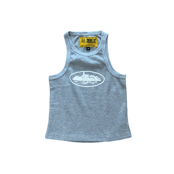 Women’s Grey Corteiz Crop Top - The Streetwear Studio