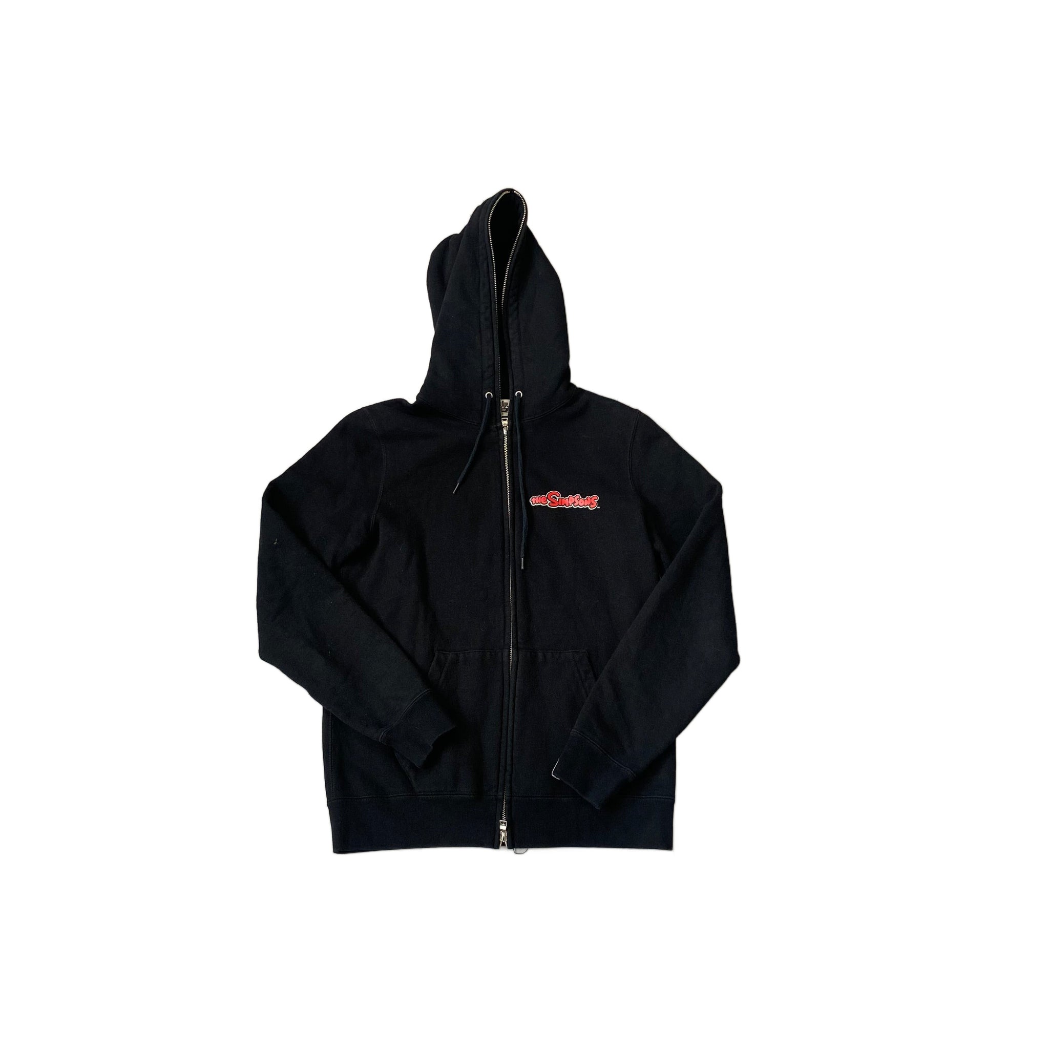 Black A Bathing Ape (BAPE) x The Simpsons Hoodie - S