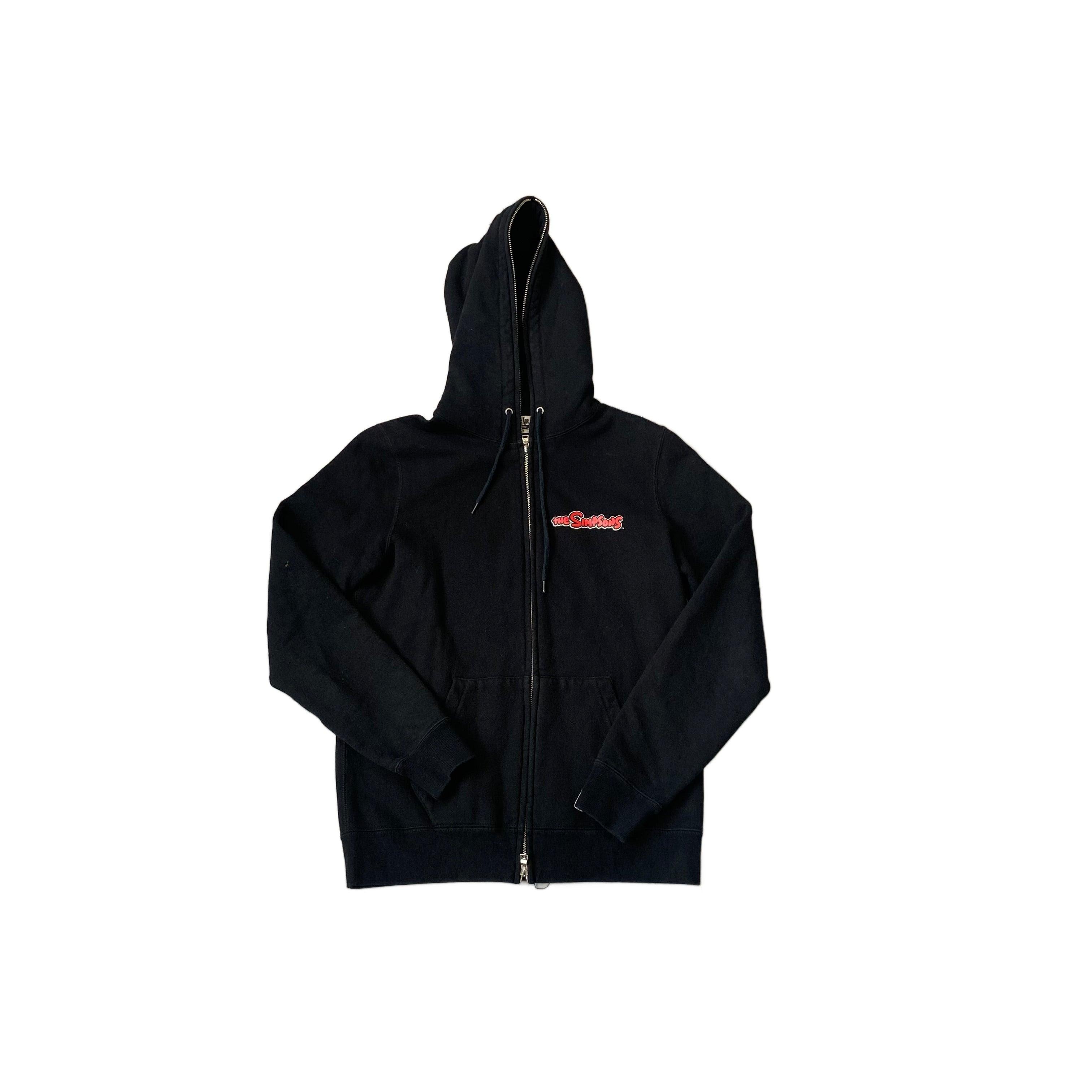 Black A Bathing Ape (BAPE) x The Simpsons Hoodie - S