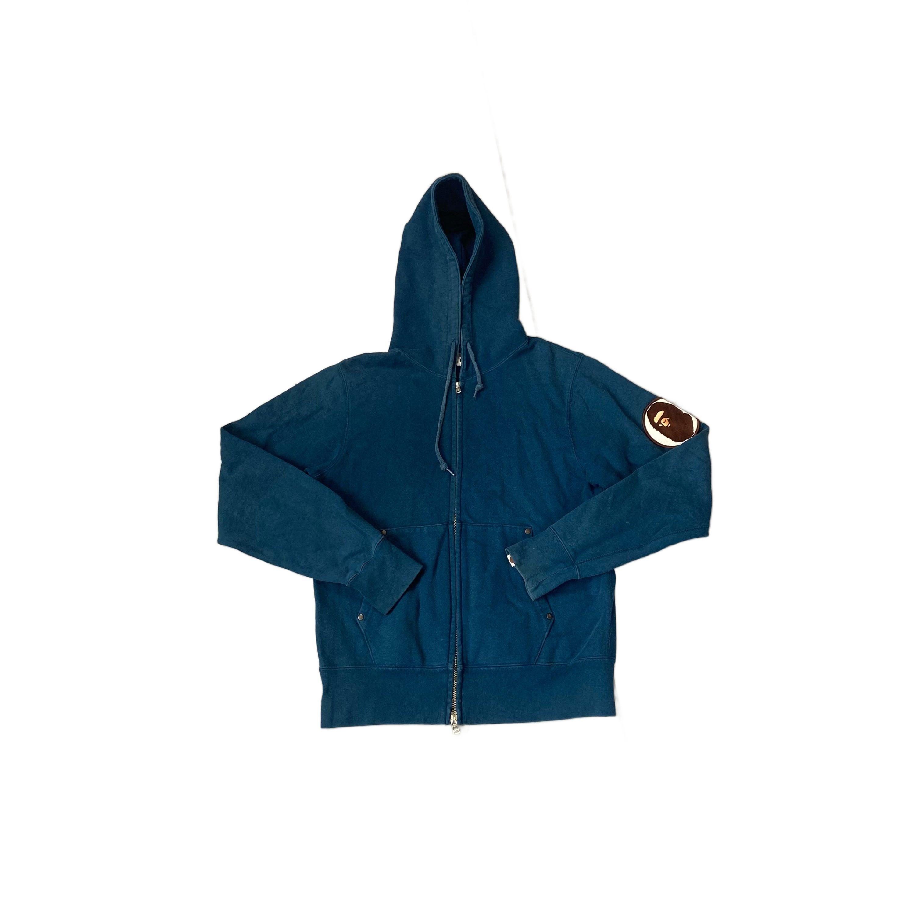 Blue A Bathing Ape (BAPE) Zip Up Hoodie - S