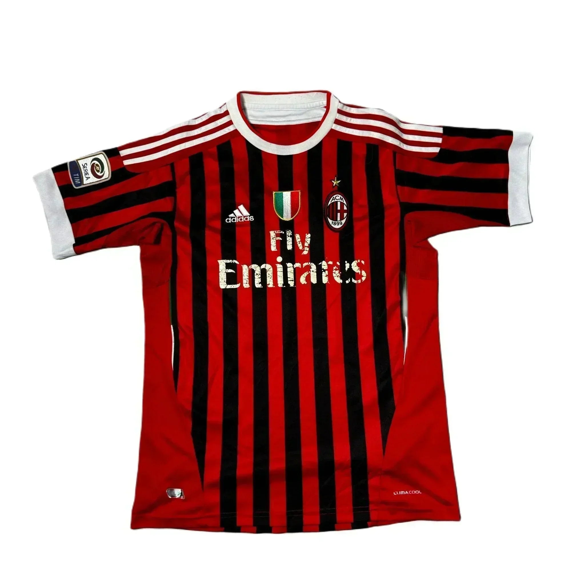 2011 - 12 AC Milan Home 'T.Silva' Shirt - XL