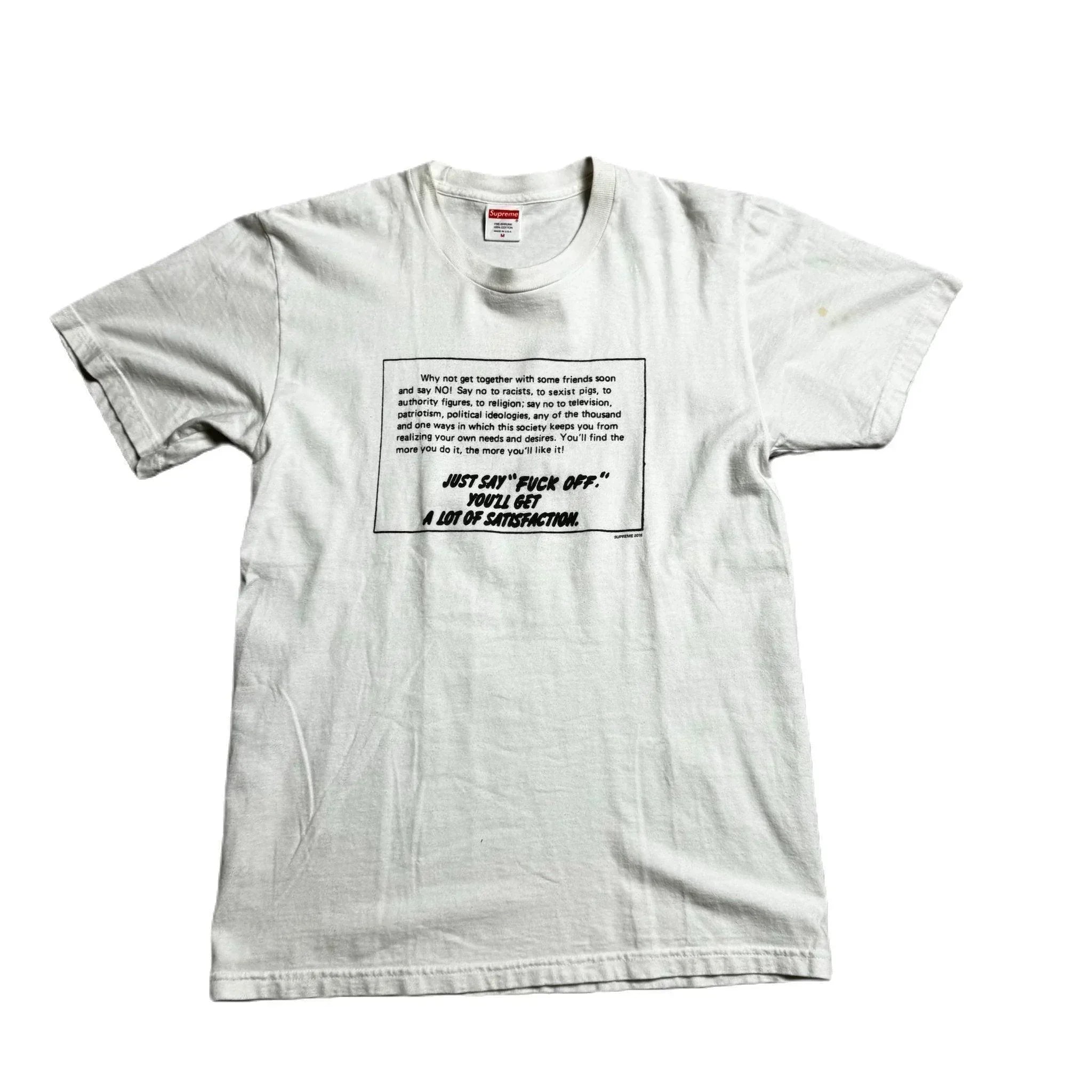 White Supreme Tee - M