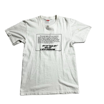 White Supreme Tee - M