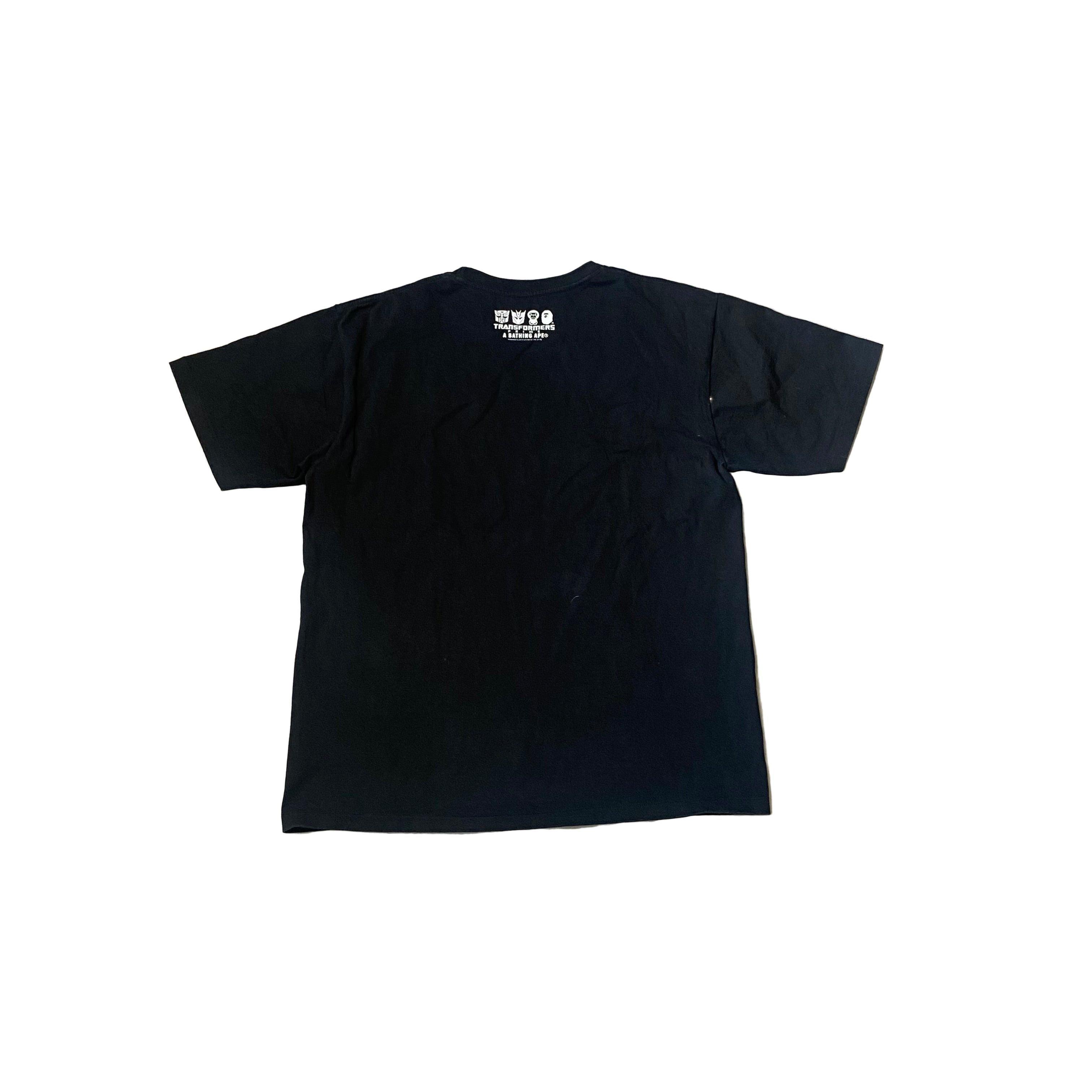 Black A Bathing Ape (BAPE) x Transformers Tee - XL