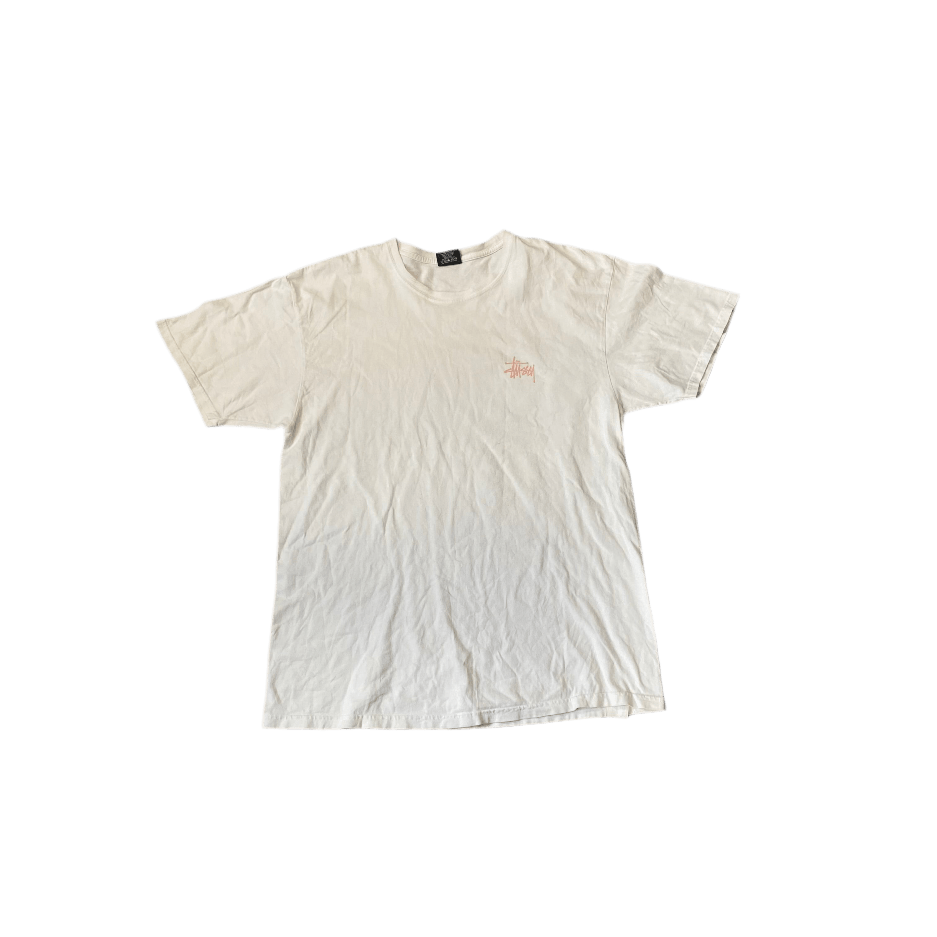 White Stussy Tee - L