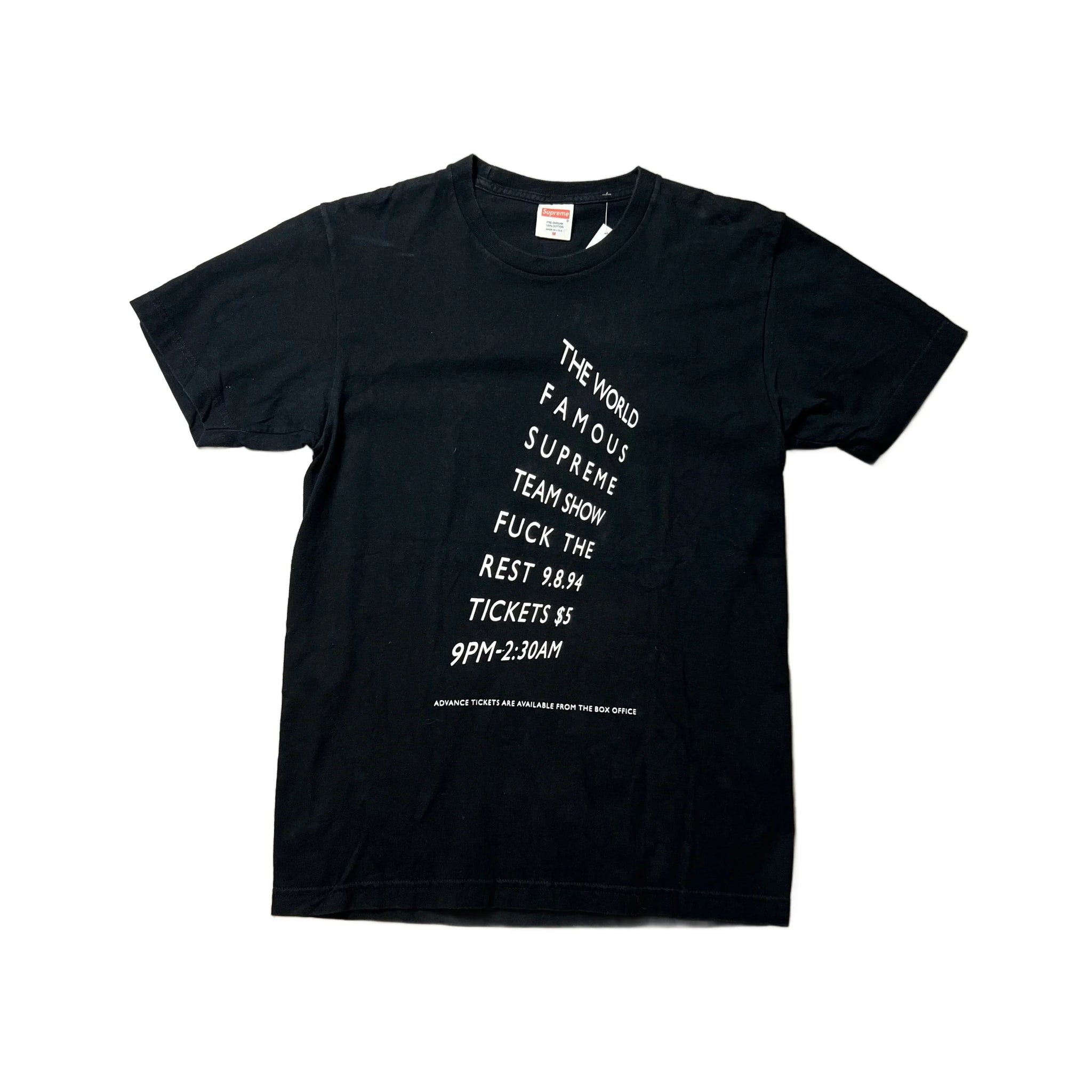 Black Supreme Tee - M