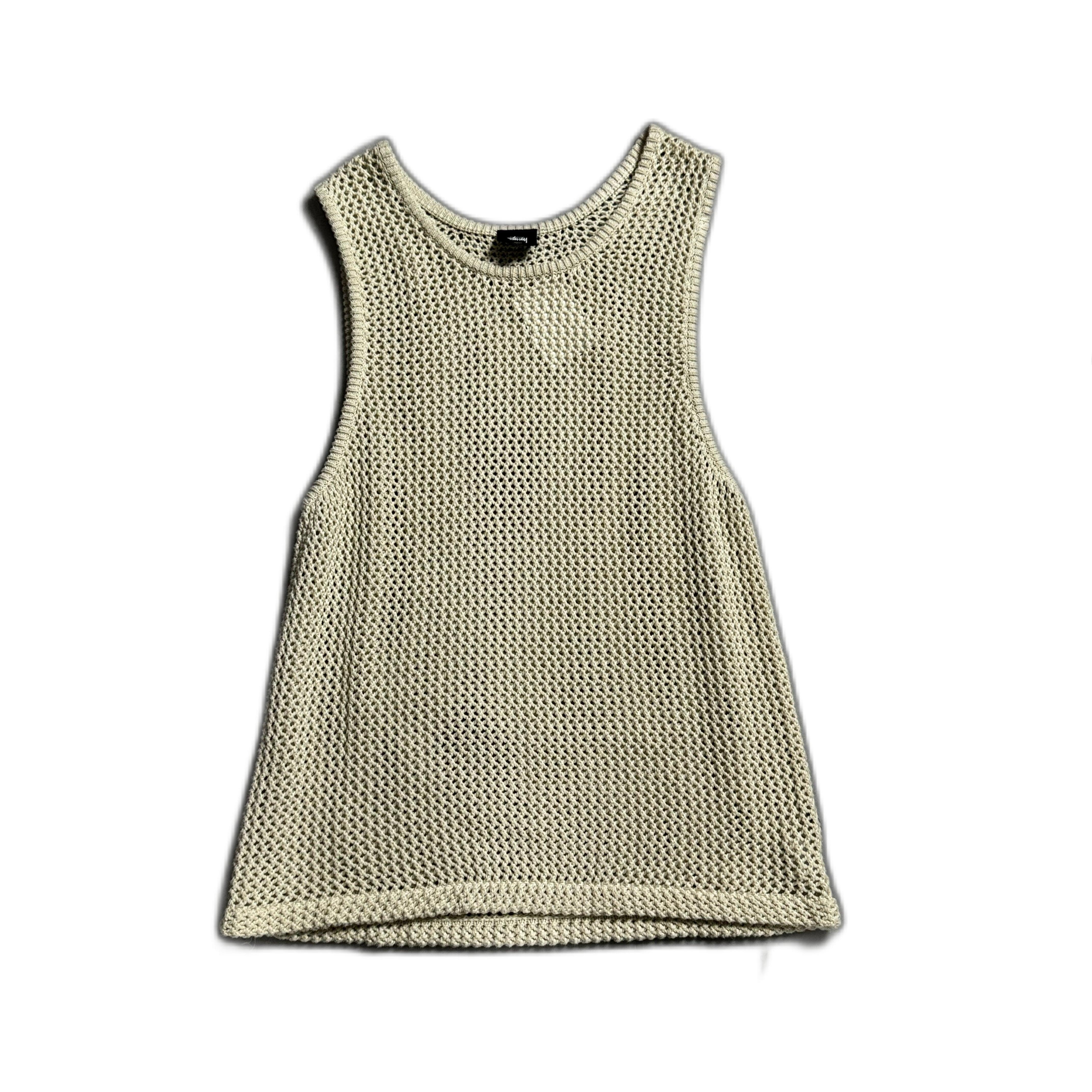 Cream Stussy Vest - L