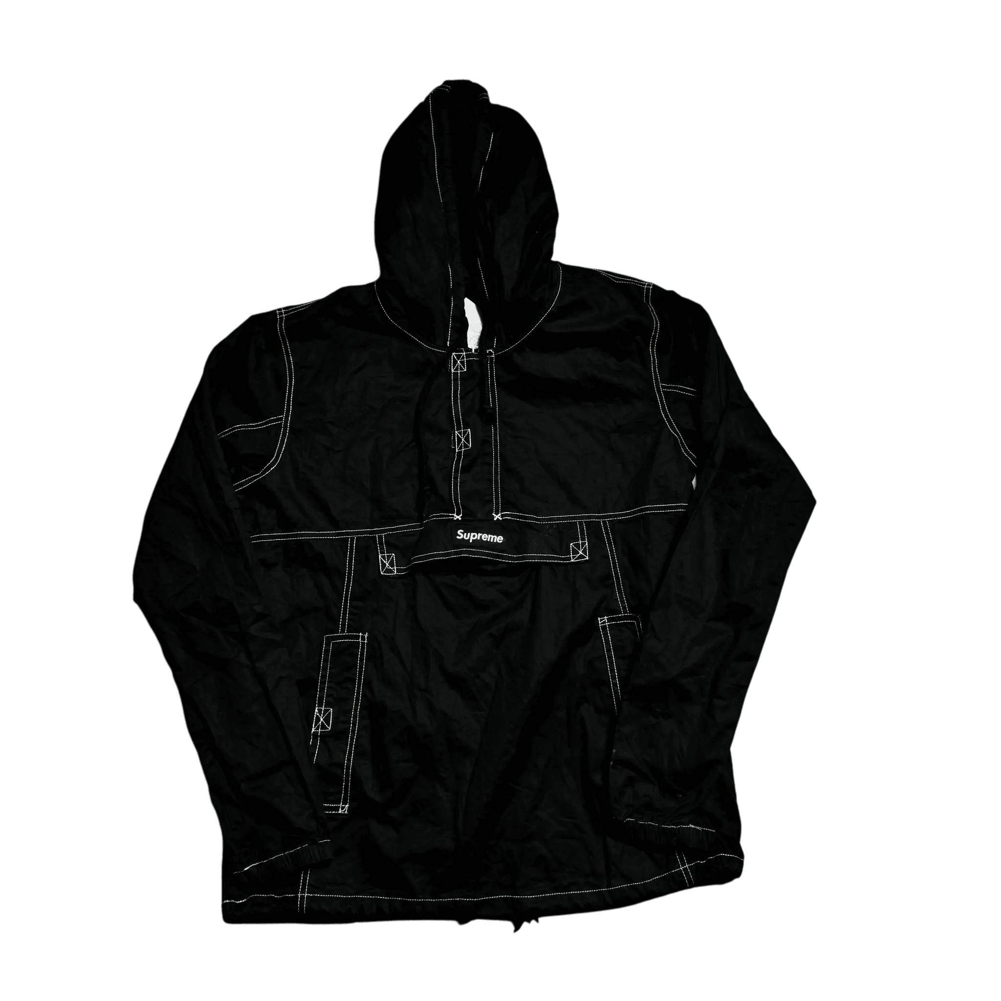 Black Supreme 1/4 Zip Anorak - M