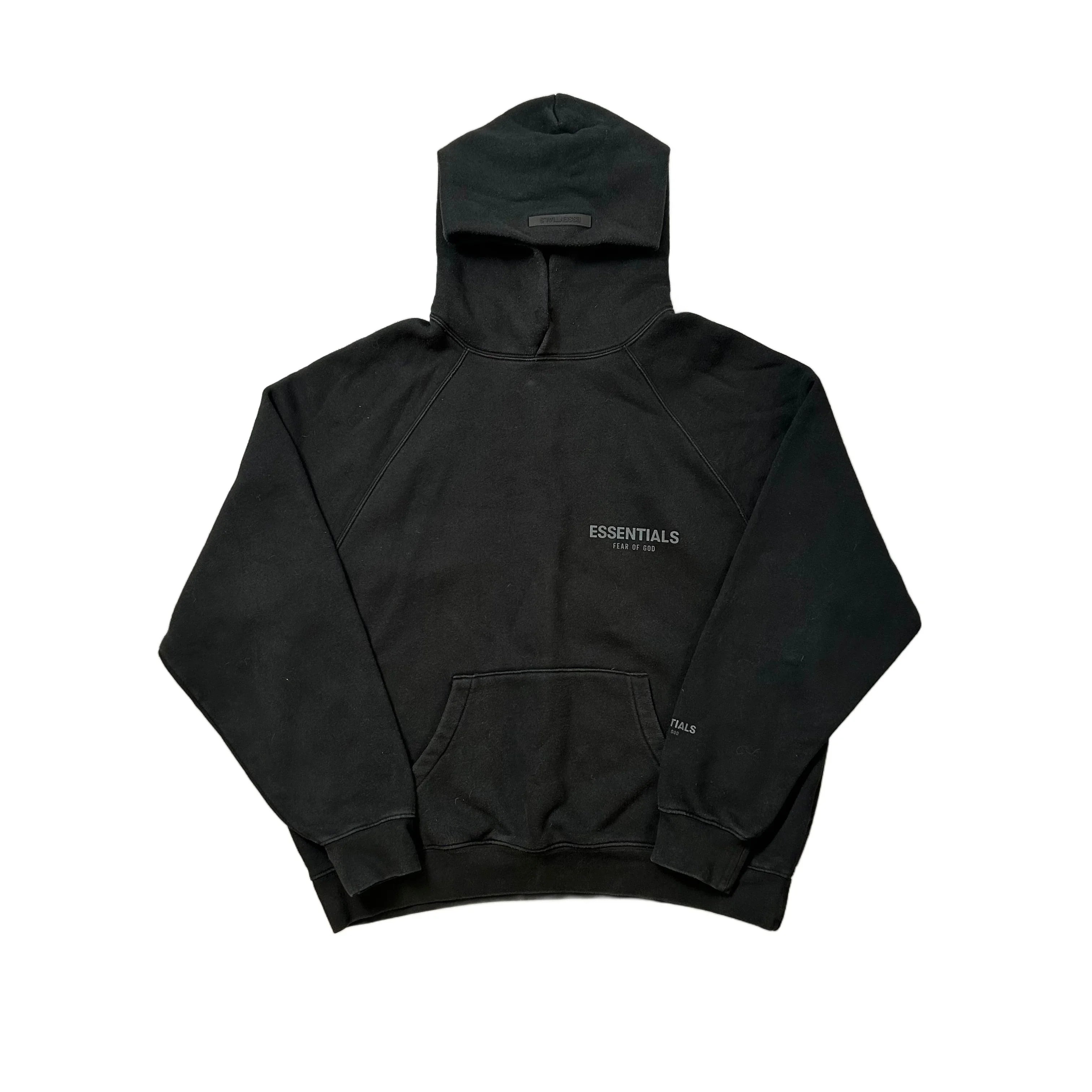 Black Fear of God Essentials Hoodie - S
