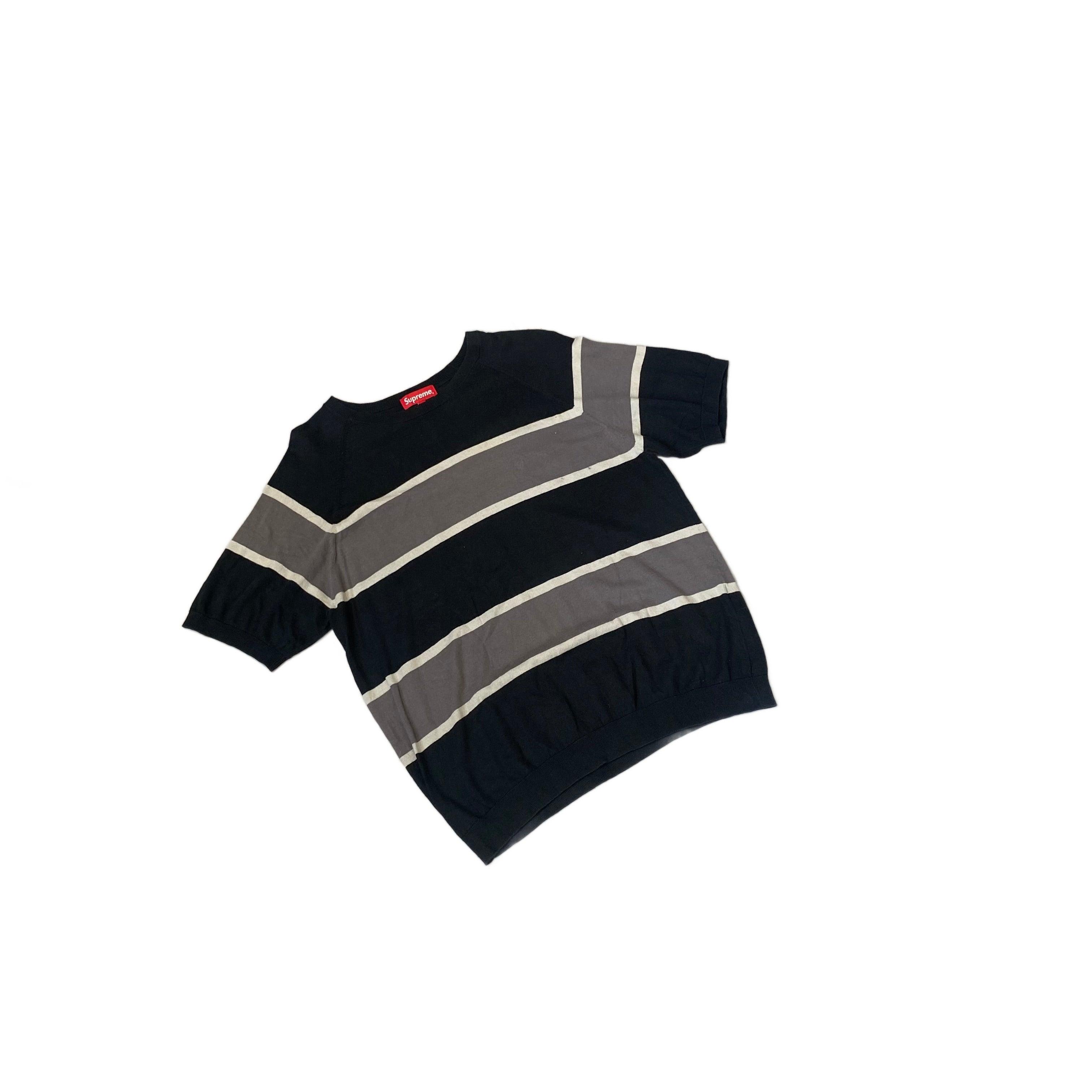 Black + Grey Supreme Tee - L