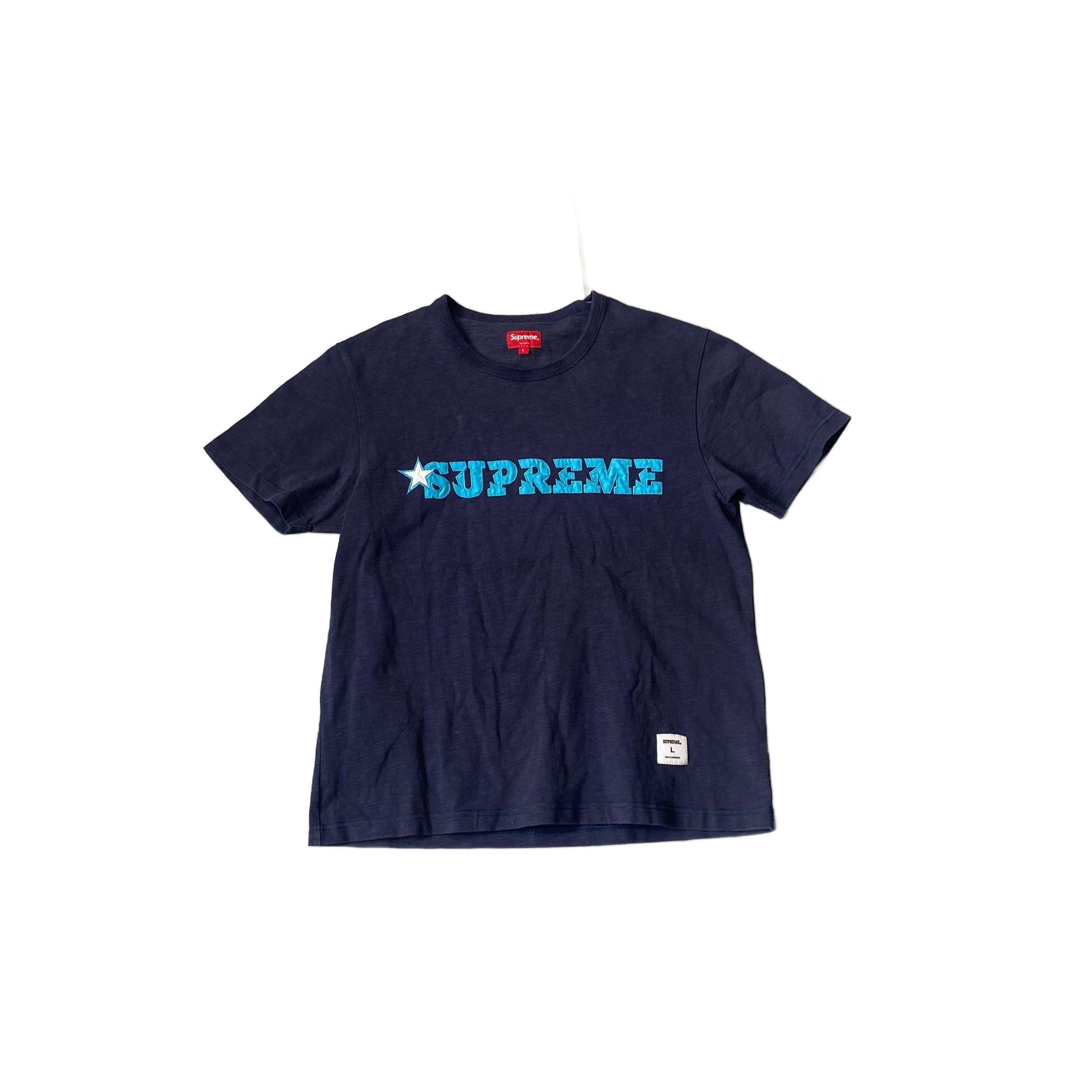Navy Blue Supreme Tee - L