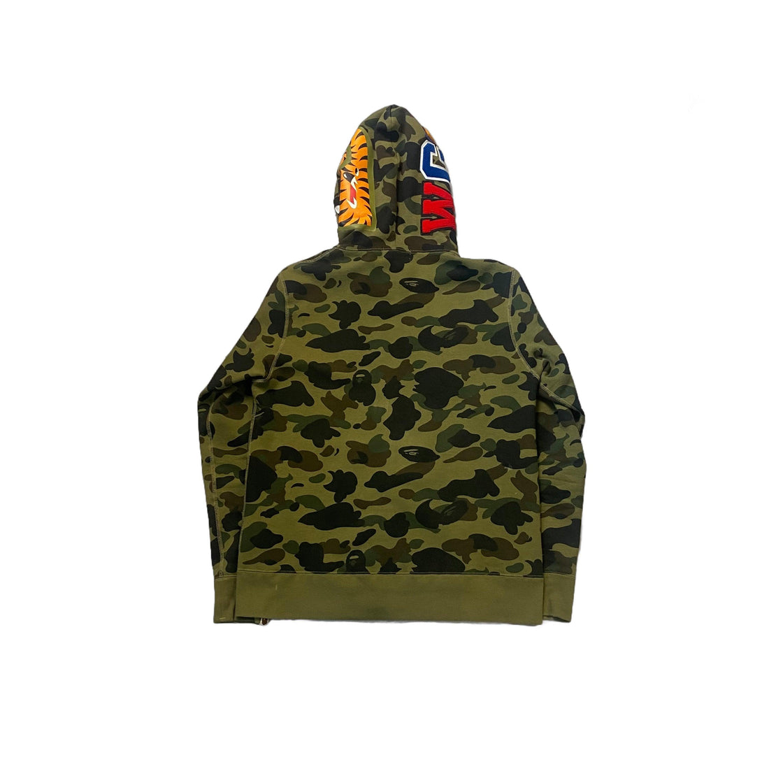 Green A Bathing Ape (BAPE) Zip Up Hoodie - L