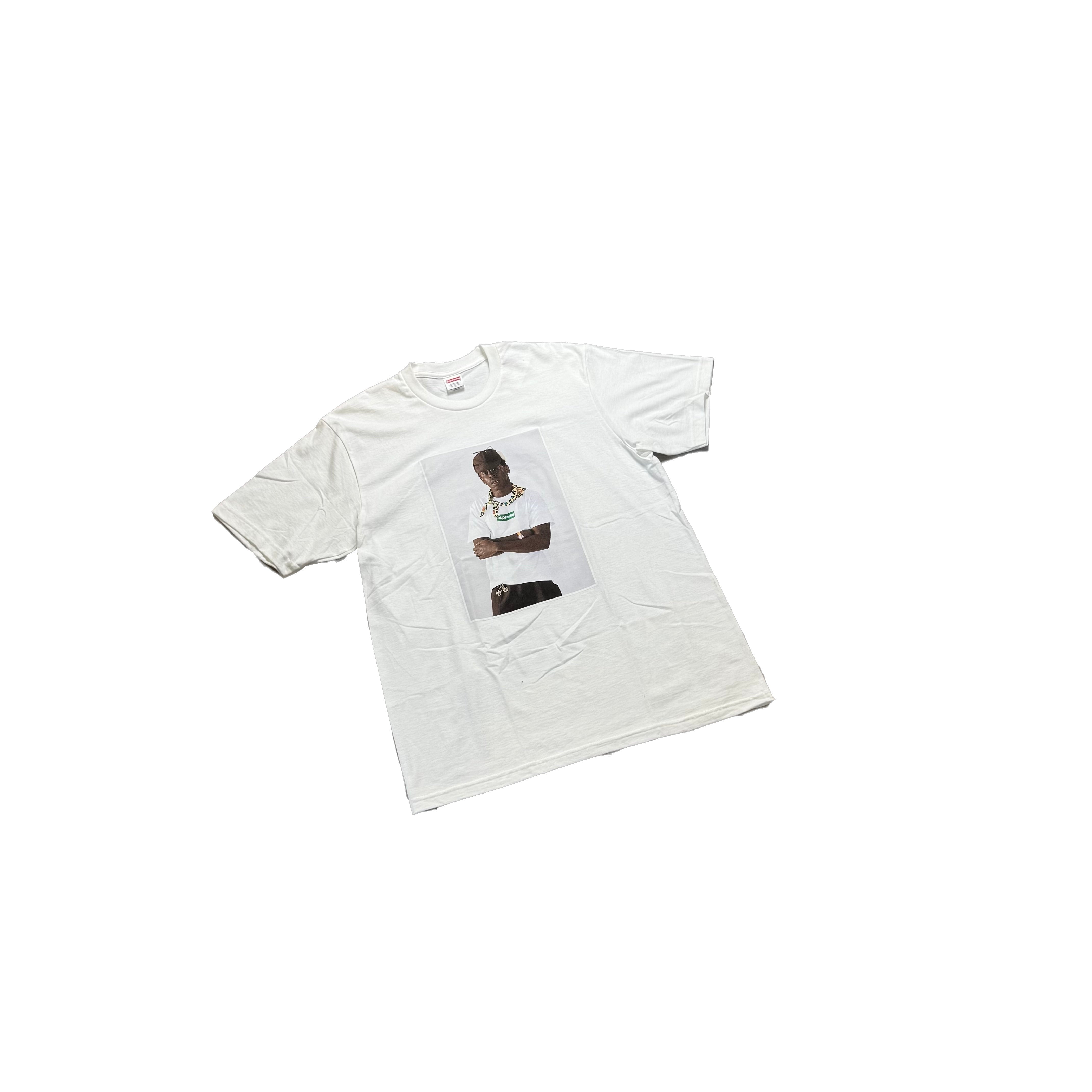 BNWT White Supreme Tyler Tee - L