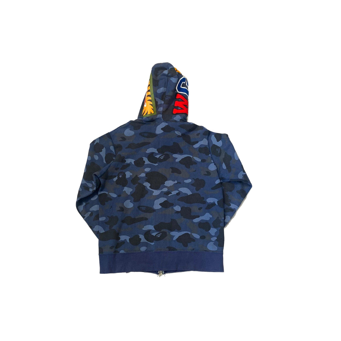 Blue A Bathing Ape (BAPE) Shark Hoodie - L