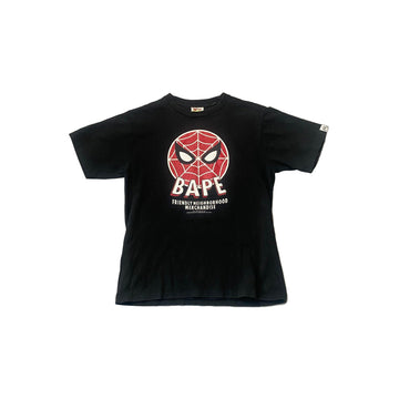 Black A Bathing Ape (BAPE) x Spiderman Tee - M