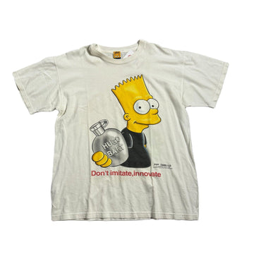 Vintage 90s White The Simpsons Graphic Tee - XL