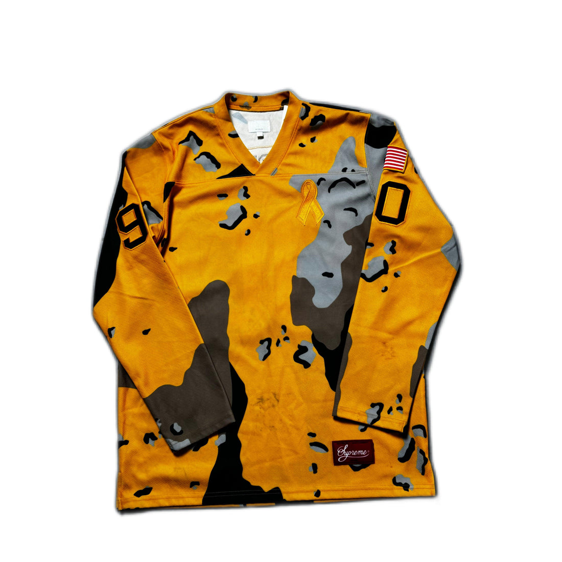 Yellow Camo Supreme Jersey - L