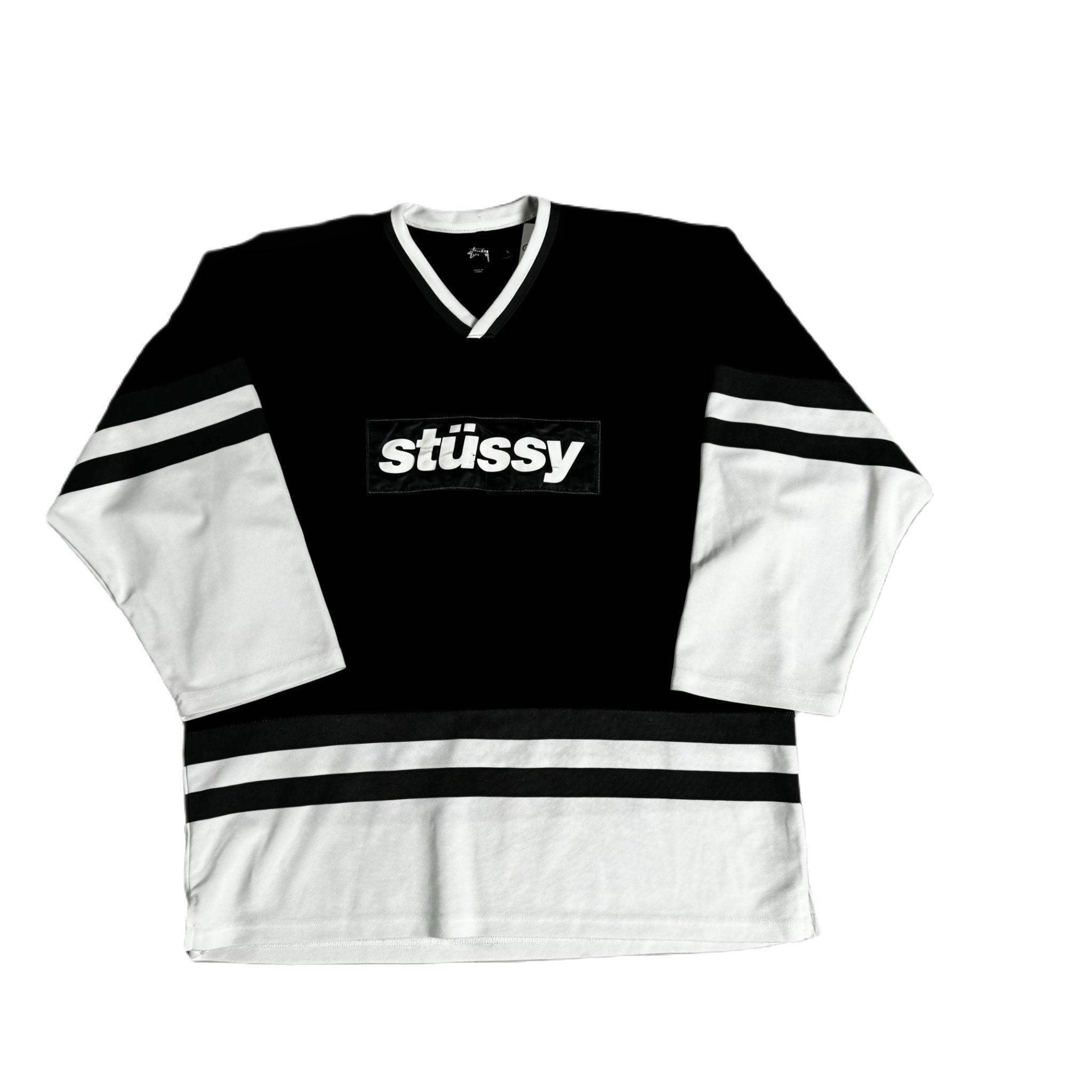 Black Stussy Jersey Sweatshirt - L