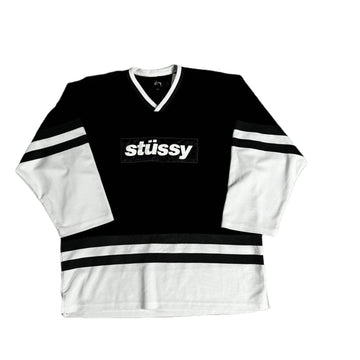 Black Stussy Jersey Sweatshirt - L