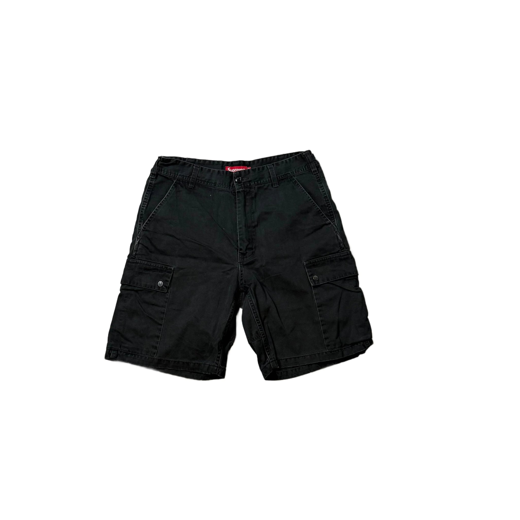 Black Supreme Cargo Shorts - W30