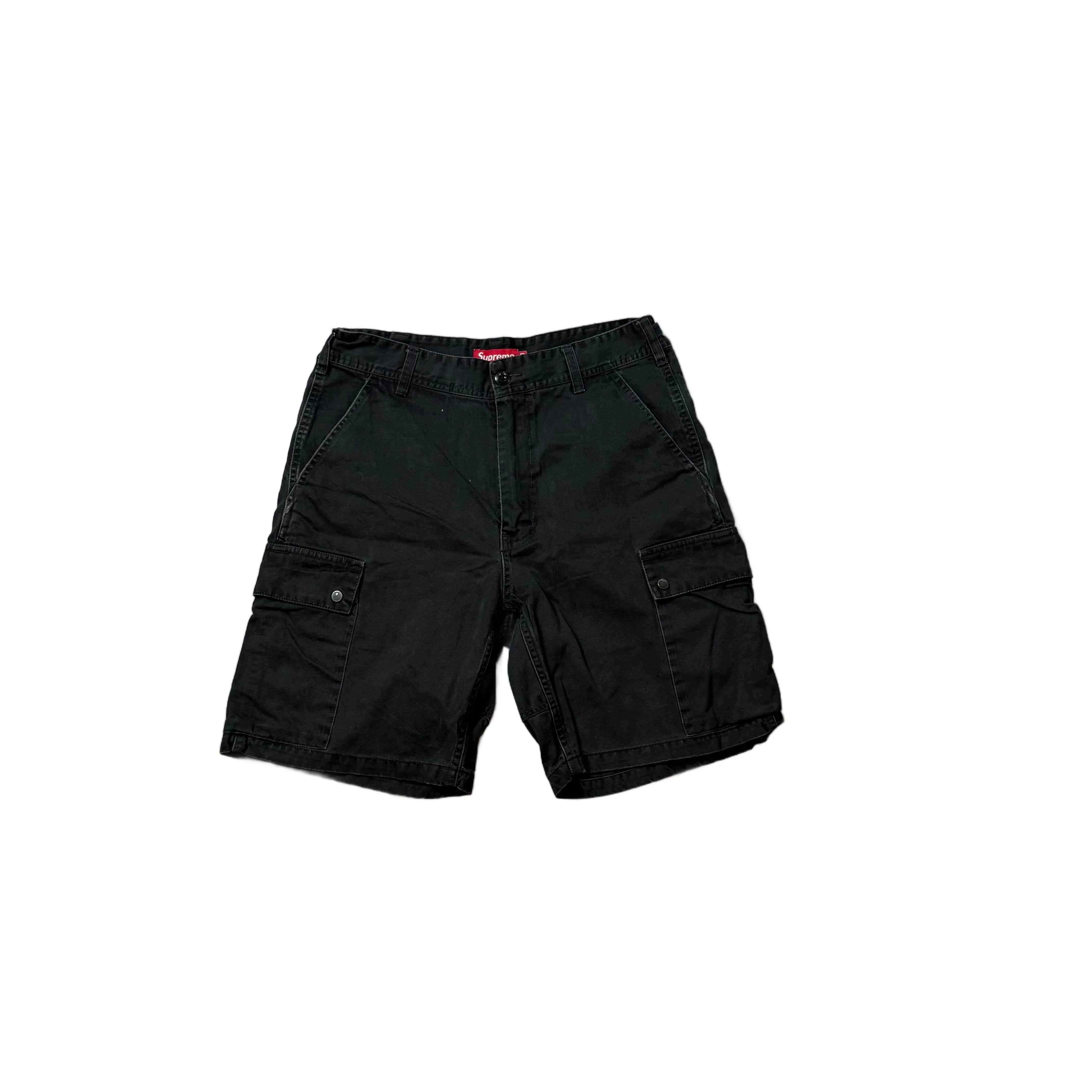 Black Supreme Cargo Shorts - W30