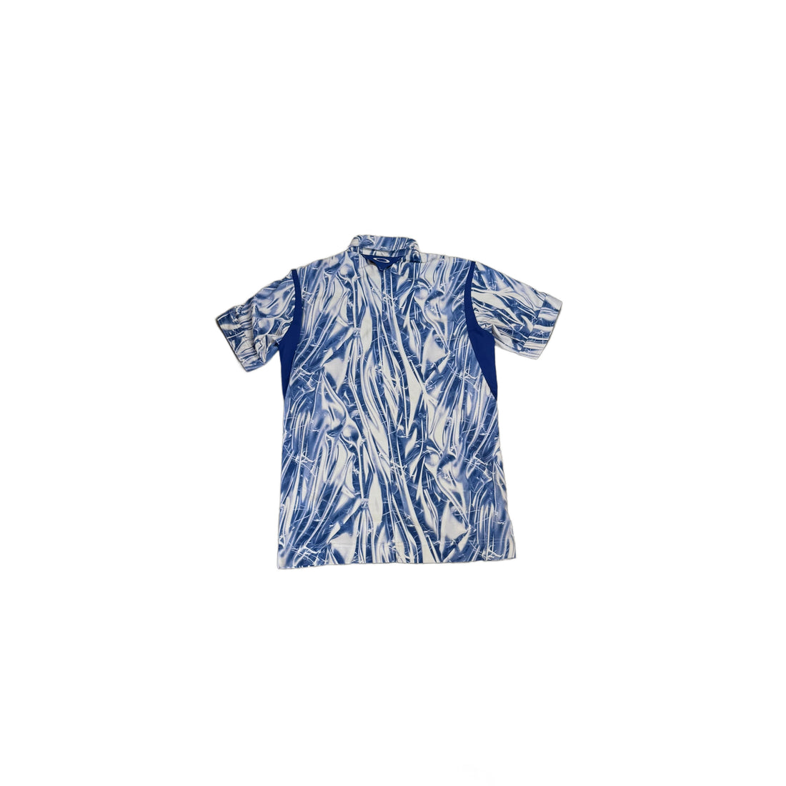 Blue Oakley 1/4 Zip Polo Shirt - M