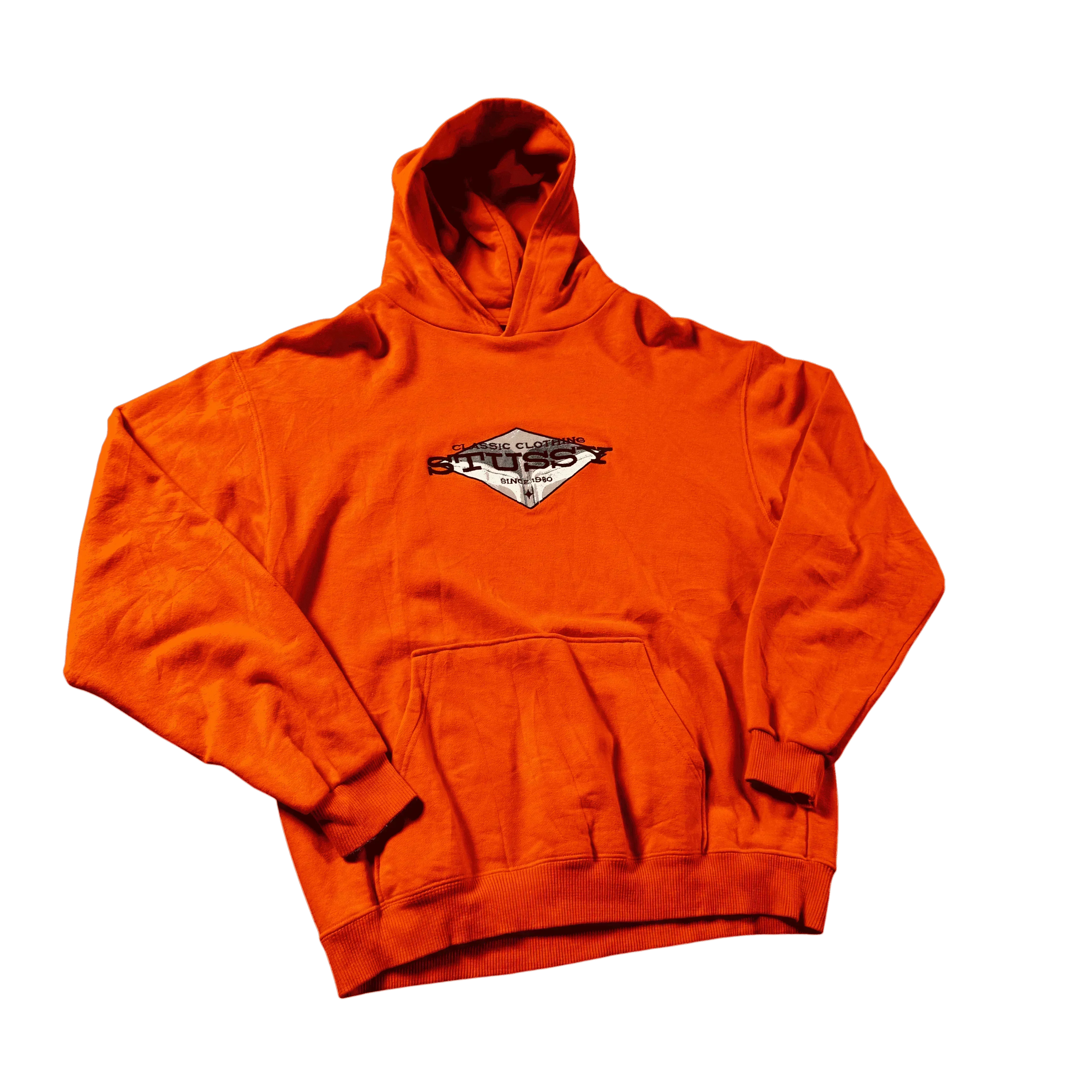 Orange Stussy Hoodie - L