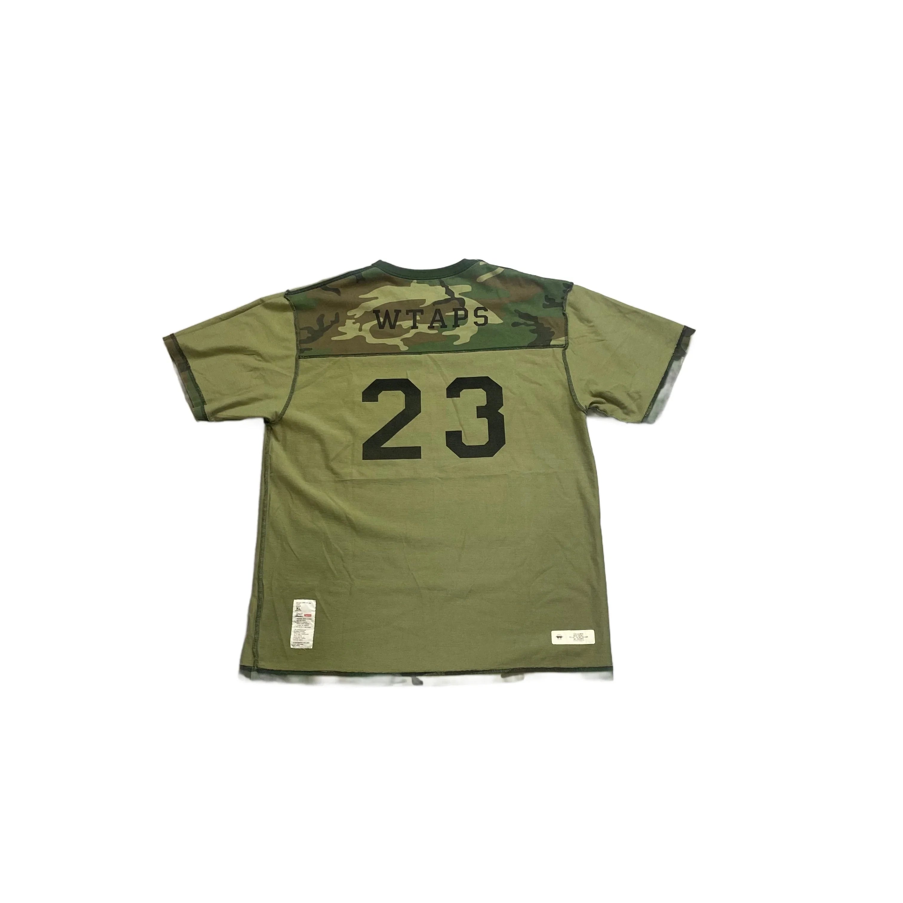 Green Camo Supreme x WTAPS Reversible Tee - XL