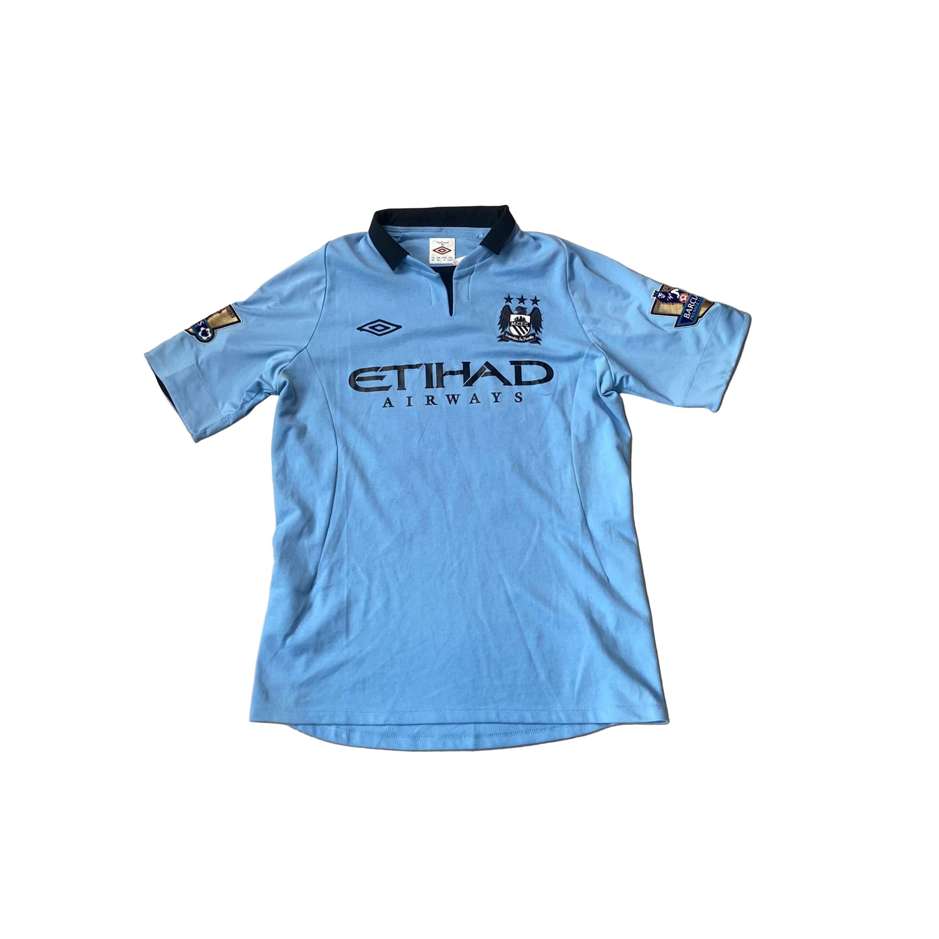 2012 - 13 Manchester City Home ‘Kolarov’ Shirt - L