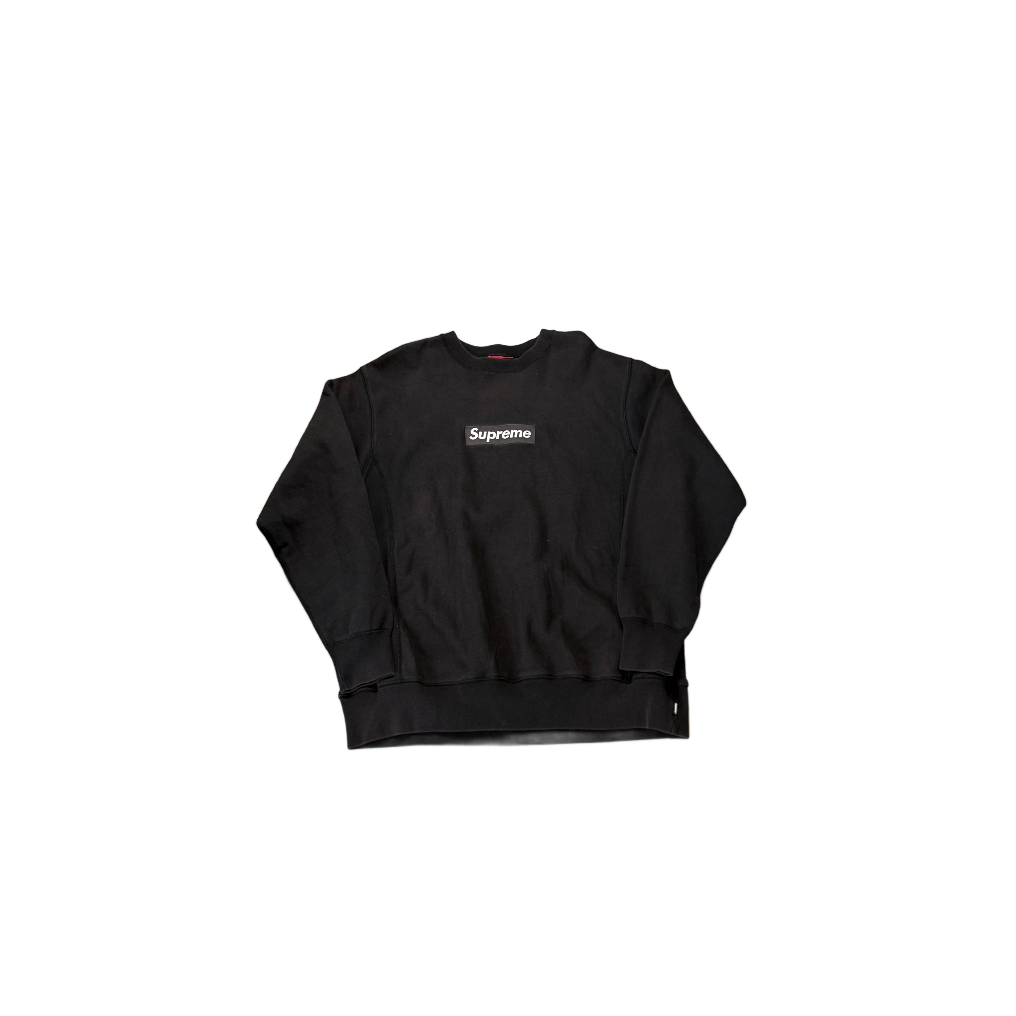 Black Supreme Box Logo Sweatshirt - XL