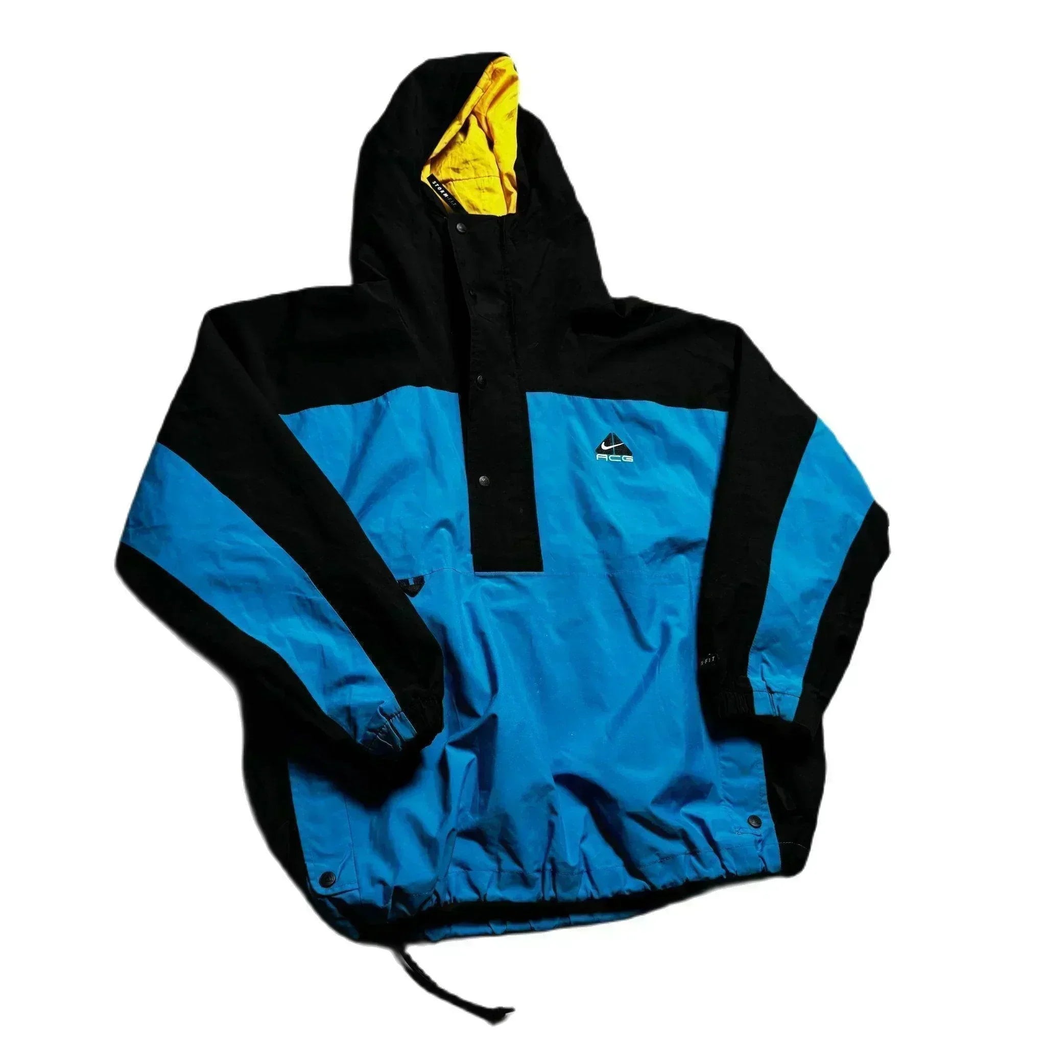 Vintage Blue + Black Nike ACG Pullover Jacket - M