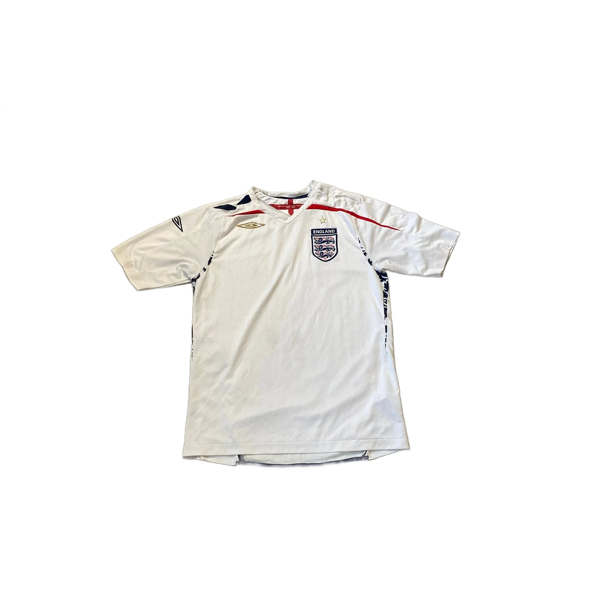 2007 - 09 England Home Shirt - M
