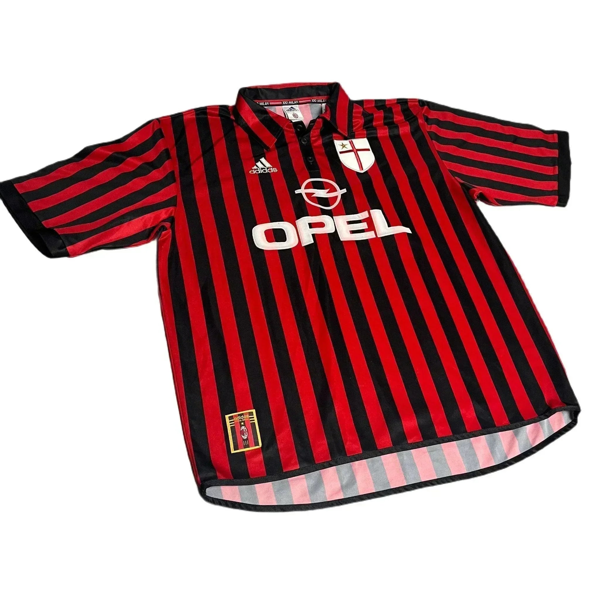 1999 - 00 AC Milan Centenary Home Shirt - XL