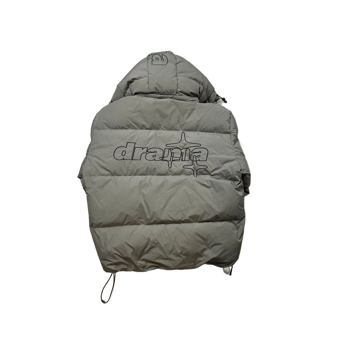 Brand New Grey Drama Call Puffer Coat - S