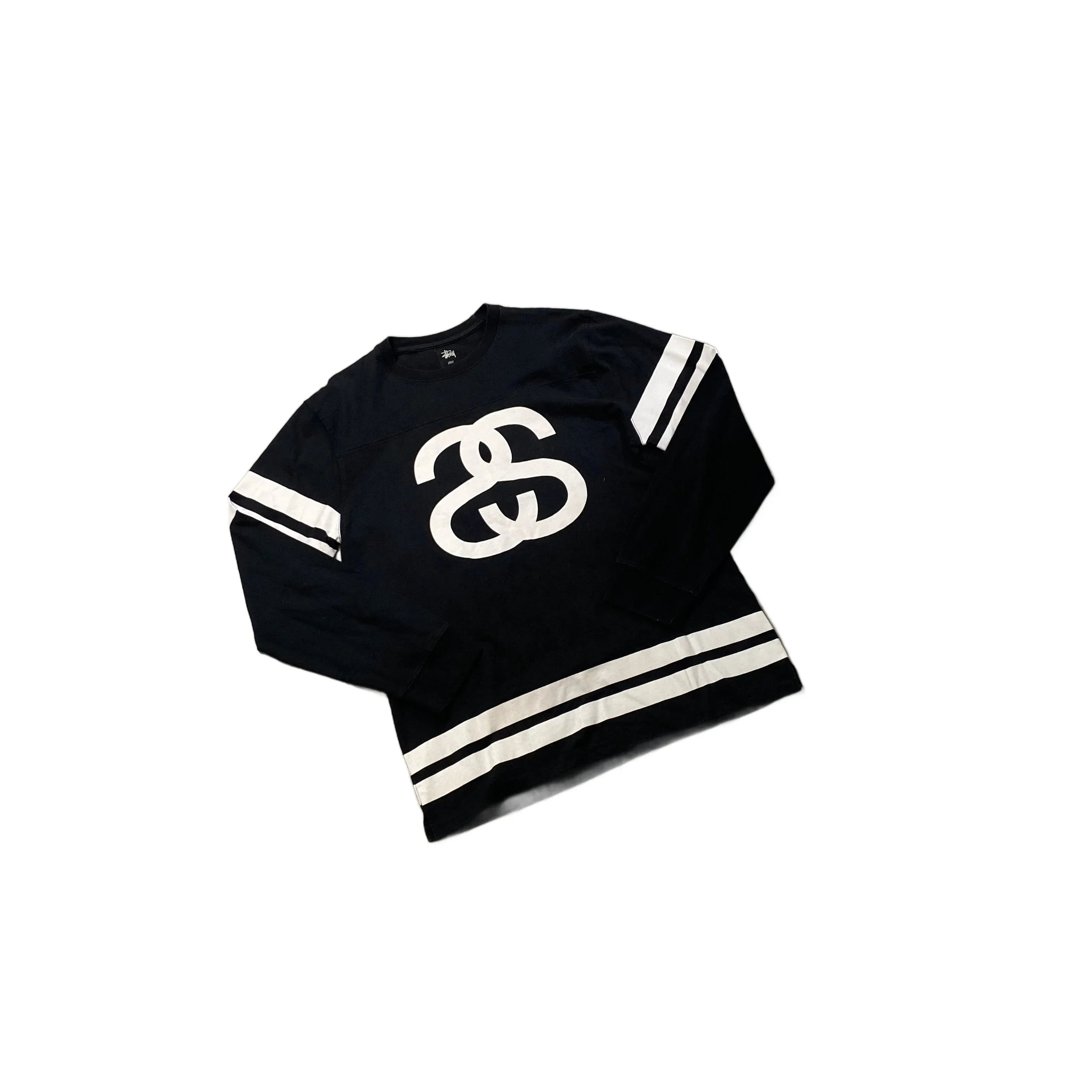Black Stussy Long Sleeve Jersey - L